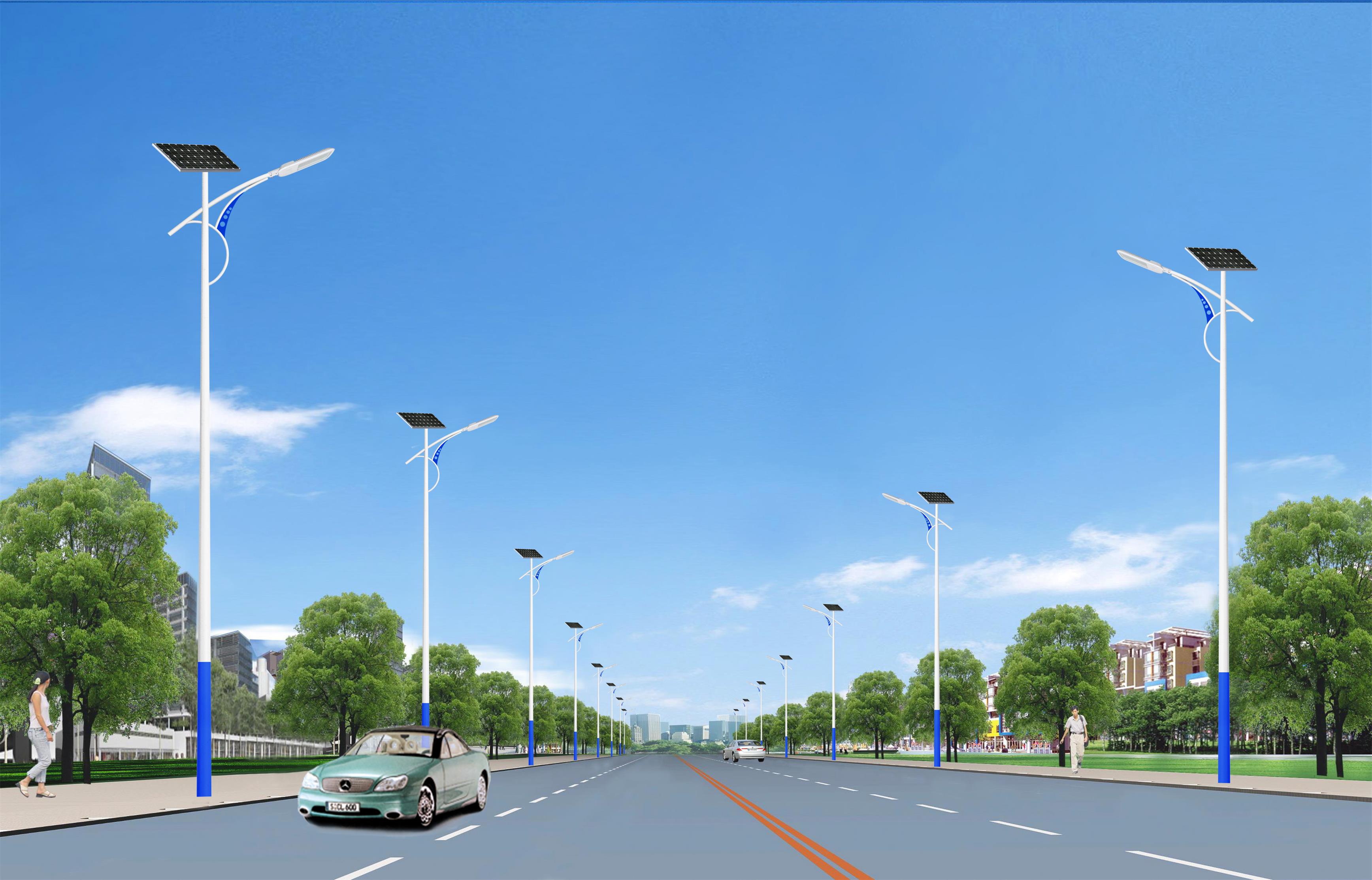 太阳能路灯的安装间距奈何公平范例